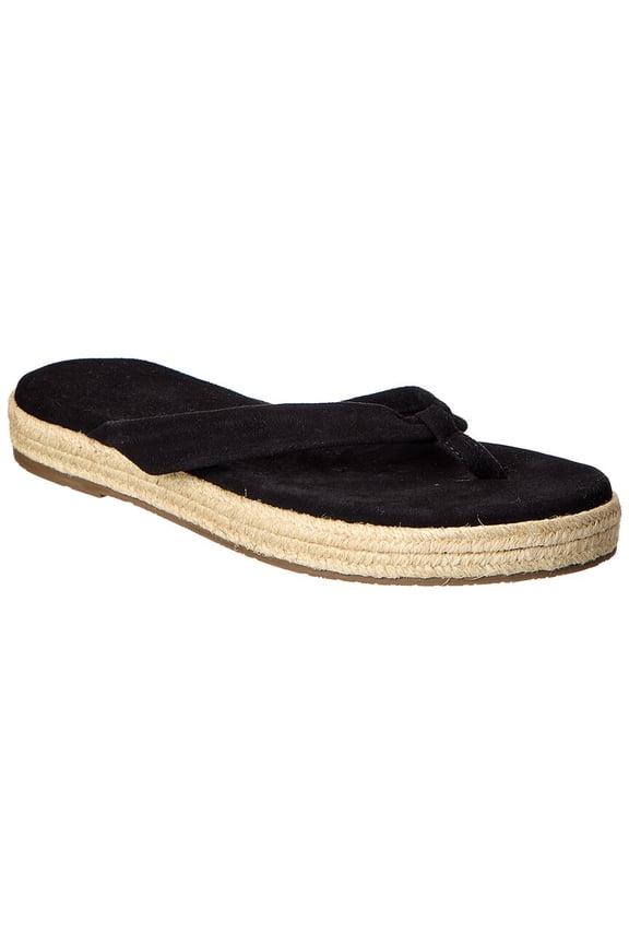 Hera Suede Platform Flip Flop, 10, Black