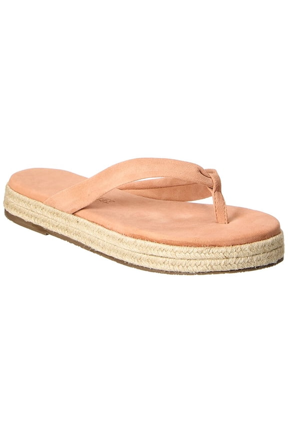 Hera Suede Platform Flip Flop, 7, Brown