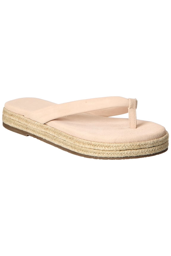 Hera Suede Platform Flip Flop, 9, Beige