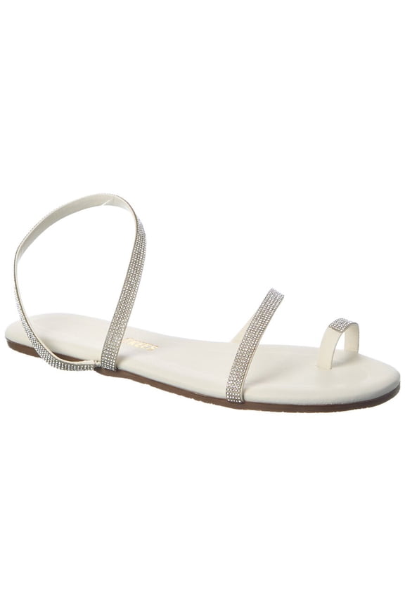 Infinity Mia Leather Sandal, 11, White