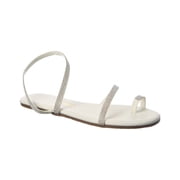 TKEES Infinity Mia Leather Sandal, 9, White