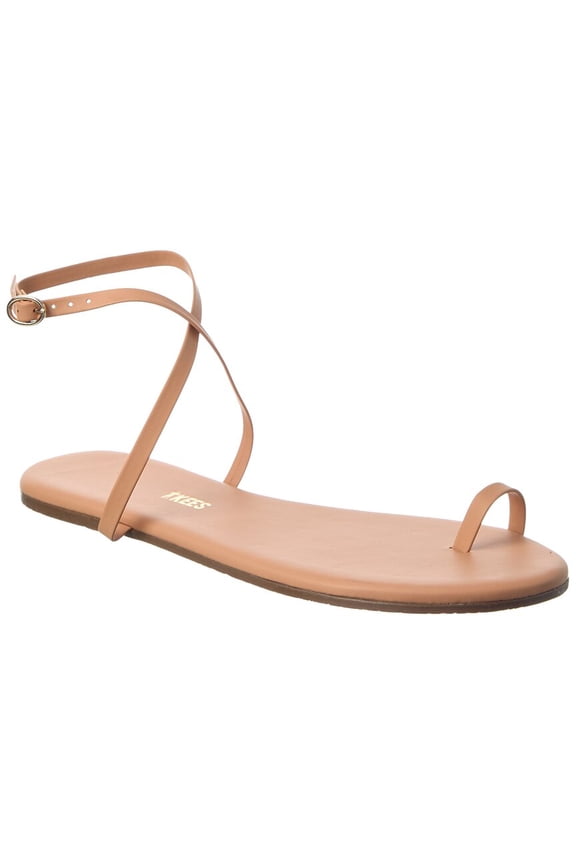 Phoebe Leather Sandal, 9, Beige