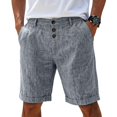 thumbnail image 1 of TKKCS Mens Button Shorts- Rolled Hem Breathable Summer Casual Flat Front Lightweight Shorts with Pockets Gray Size 3XL, 1 of 7