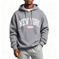 thumbnail image 1 of TKKCS Mens Graphic Hoodies Fall Winter Casual Long Sleeve Loose Fit Pullover Sweatshirt Gray 3XL, 1 of 5
