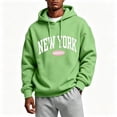 thumbnail image 1 of TKKCS Mens Graphic Hoodies Loose Fit Fall Winter Casual Long Sleeve Pullover Sweatshirt Green XL, 1 of 5