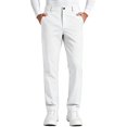 thumbnail image 1 of TKKCS Mens Stretch Golf Pants Business Casual Flat Front Comfort Waist Slim Straight Fit Dress Pants with Pockets White 4XL, 1 of 7