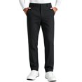 thumbnail image 1 of TKKCS Mens Stretch Golf Pants Slim Straight Fit Comfort Waist Flat Front Business Casual Dress Pants with Pockets Black S, 1 of 8
