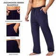 thumbnail image 1 of TKKCS Mens Sweatpants With Drawstring- Open Bottom Regular Fit Gym Elastic Waist Joggers Workout Pants With Pockets Navy Size M, 1 of 7