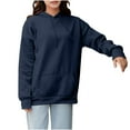 thumbnail image 1 of TKLPEHG Hoodie for Women Oversized Solid Fall Sweatshirts Long Sleeve Casual Tunic Sweatshirt Loose Pullover with Pocket (Navy,XXXL), 1 of 8
