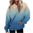 thumbnail image 1 of TKLPEHG Hoodies for Women Gradient Oversized Sweatshirt for Women Hooded Sweatshirts Long Sleeve Drawstring Pullover Tops Fall Winter Outfits (Yellow,M), 1 of 4