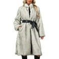 thumbnail image 1 of TKLPEHG Women's Fleece Jacket Winter Warm Long Coat Oversized Loose Winter Jackets Trendy Open Front Lapel Outerwear (Gray,XXL), 1 of 9