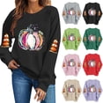 thumbnail image 1 of TKLPEHG Thanksgiving Sweatshirts for Women Fashion Long Sleeve Crewneck Fall Sweatshirt Cute Pumpkin Graphic Tops Casual Loose Fit Pullover (Red,XXL), 1 of 6