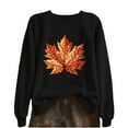 thumbnail image 1 of TKLPEHG Thanksgiving Sweatshirts for Women Glitter Graphic Sweatshirt Casual Long Sleeve Crewneck Pullover Tops (Black,XXL), 1 of 5