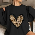 thumbnail image 1 of TKLPEHG Valentines Day Sweatshirts For Women Crewneck Sweatshirt Casual Dressy Long Sleeve Lightweight Heart Print Graphic Tops Loose Pullover (Black,S), 1 of 4
