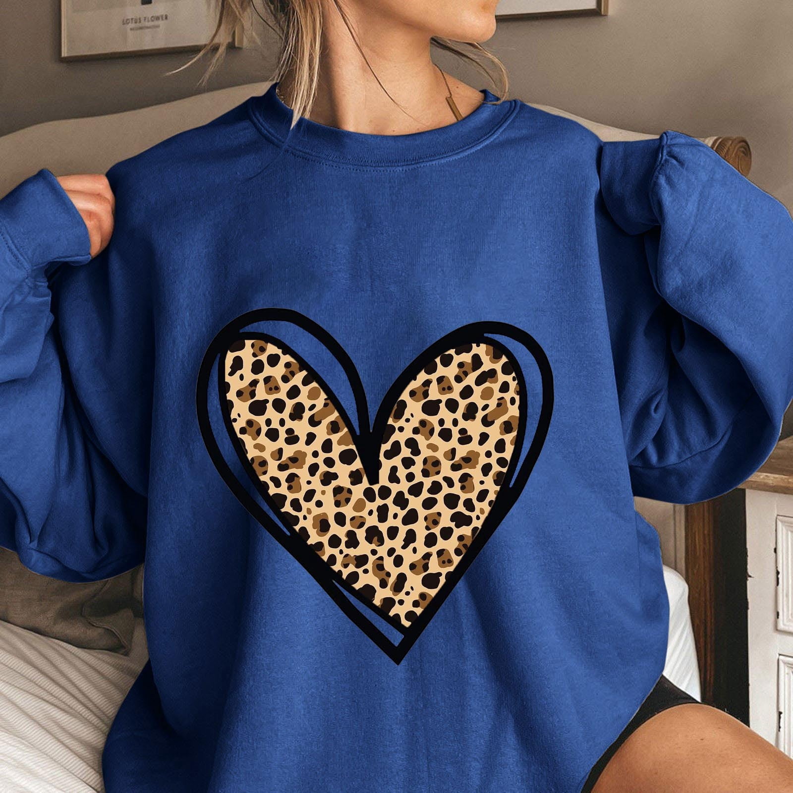 TKLPEHG Valentines Day Sweatshirts For Women Crewneck Sweatshirt 