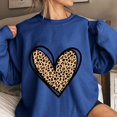 thumbnail image 1 of TKLPEHG Valentines Day Sweatshirts For Women Crewneck Sweatshirt Casual Dressy Long Sleeve Lightweight Heart Print Graphic Tops Loose Pullover (Blue,XXL), 1 of 4