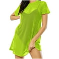 thumbnail image 1 of TKLPEHG Womens Tunic Tops Fashion Short Sleeve T Shirts Loose Casual Going Out Tops Round Neck Tshirts Summer Solid Color Lightweight Blouses(Green,XXL), 1 of 8