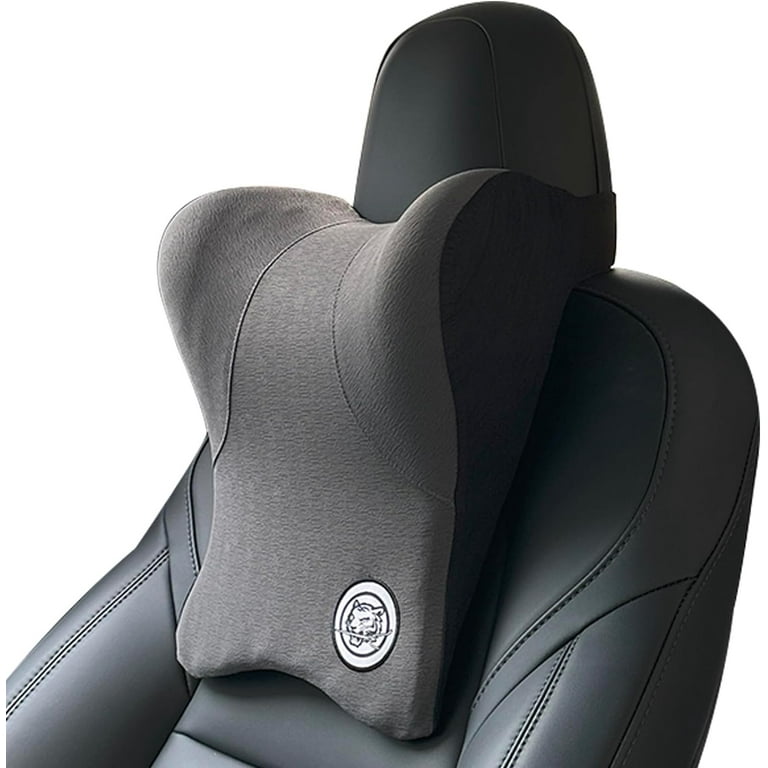TKLoop Soft Car Neck Pillow for Driving Seat Car Comfort for Neck and Shoulder with Adjustable Strap Dark grey