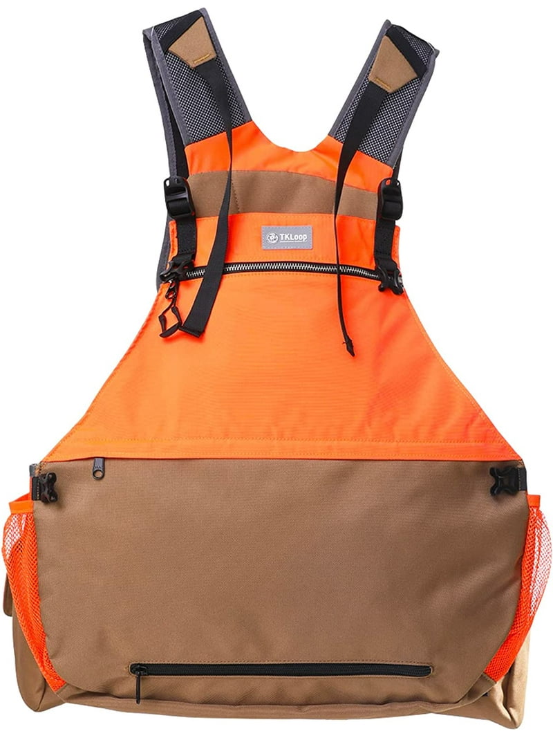 TKLoop Upland Tactical Hunting Vest in Orange/Brown Bird