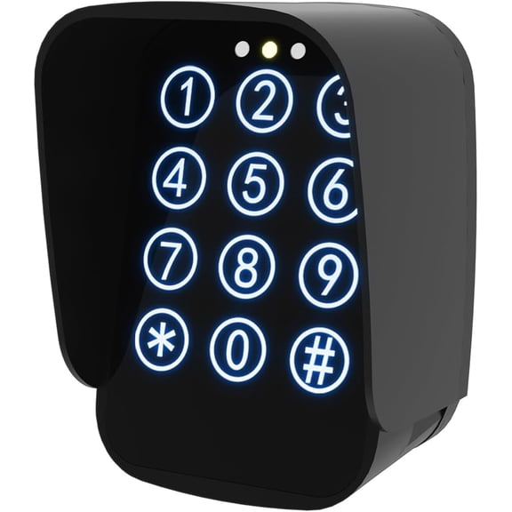 TKM-01 Touch Panel Wireless Gate Keypad with Outdoor Keypad Cover Digital Code Entry Access Control Keypad for Automatic Swing Sliding Gate Opener Garage Door Opener Remote Operator Accessory