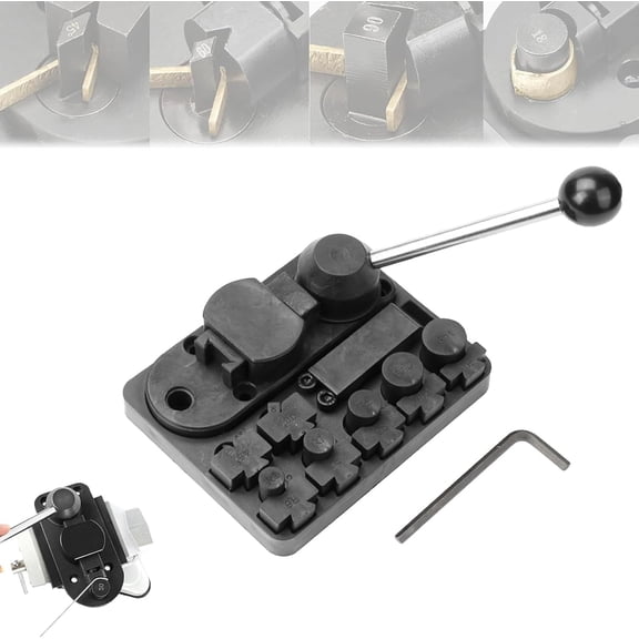 TKNIBEEN Adjustable Metal Wire Bend Jig Kit, Ring Bender Tool for Spoon Rings Heavy Duty, Wire Jigs for Jewelry Making, Superior Ring Bender Tool Post and Nylon Dies (1pcs)