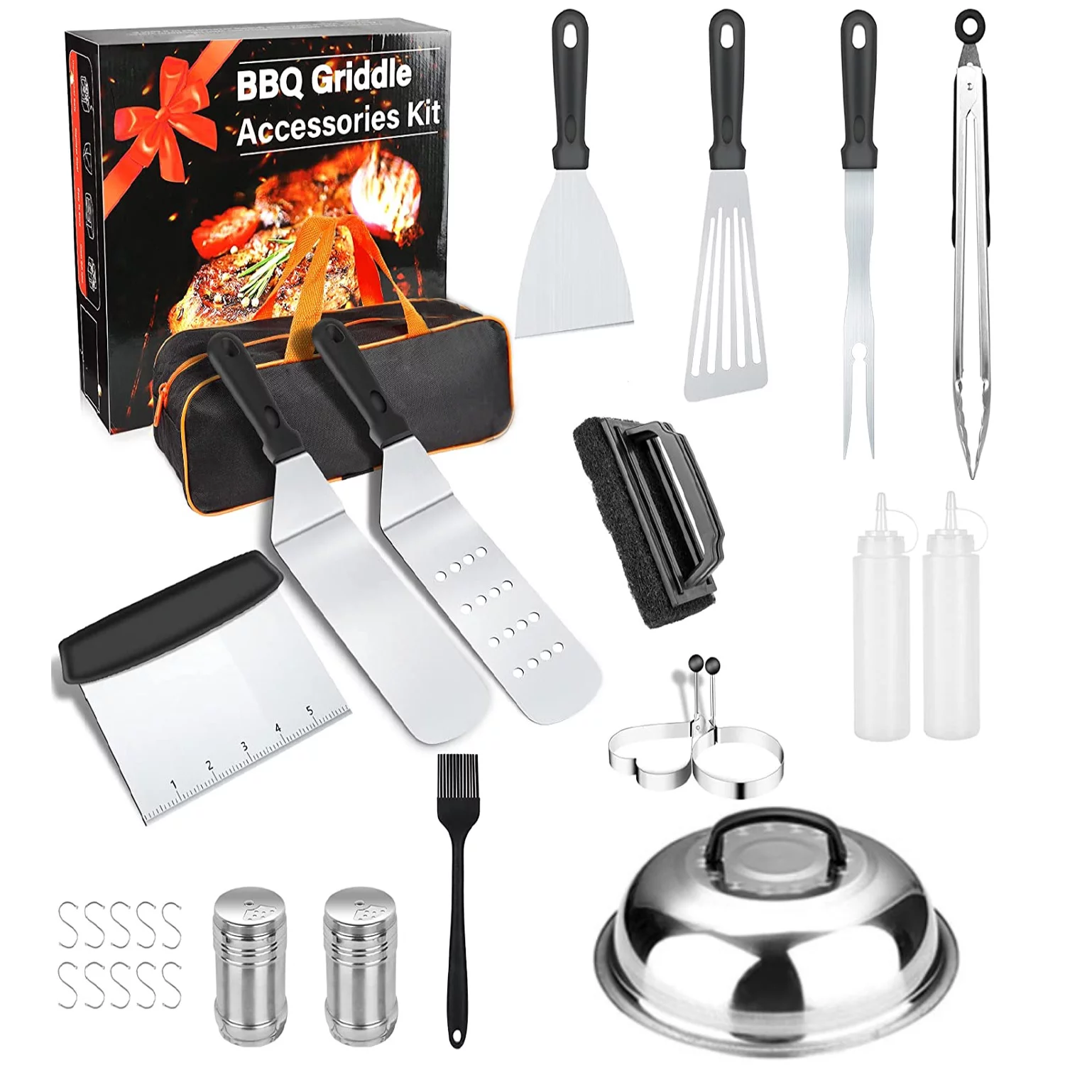 24PCS Professional BBQ Griddle Tool Kit for Flat Top Grill Blackstone and  Camp Chef - China BBQ Tools and BBQ Griddle Tools price