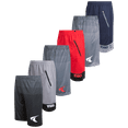 thumbnail image 1 of TKO Boys' 6-Pack Mesh Active Athletic Performance Dry Fit Basketball Shorts (8-16), 1 of 6