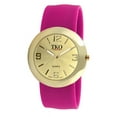 thumbnail image 1 of TKO ORLOGI Women Fashion Gold Metal Slap Watch with Silicone Slip-On Bracelet, 1 of 4