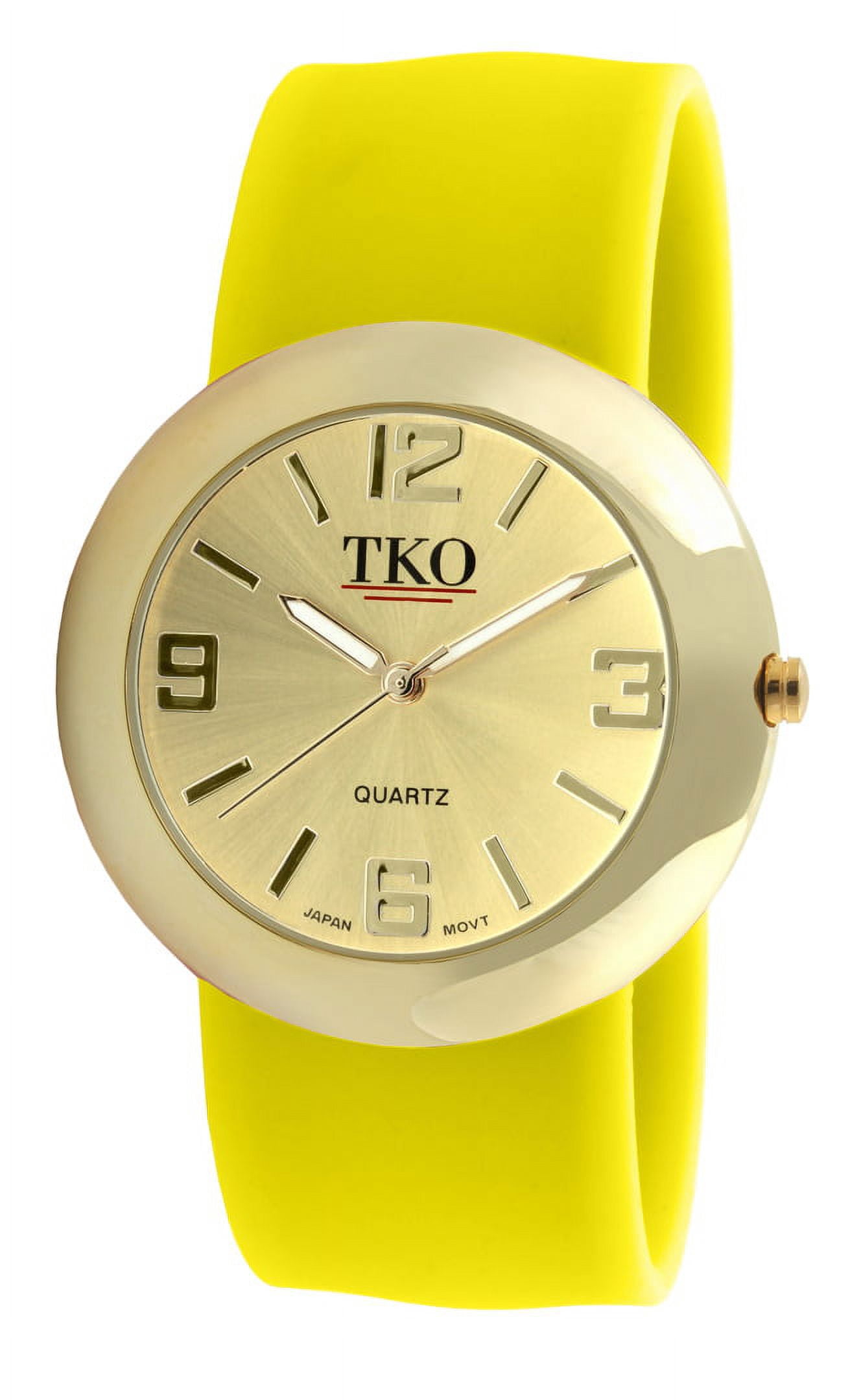 TKO ORLOGI Women Fashion Gold Metal Slap Watch with Silicone  display picture 1