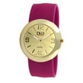 thumbnail image 1 of TKO ORLOGI Women Fashion Gold Metal Slap Watch with Silicone Slip-On Bracelet, 1 of 4