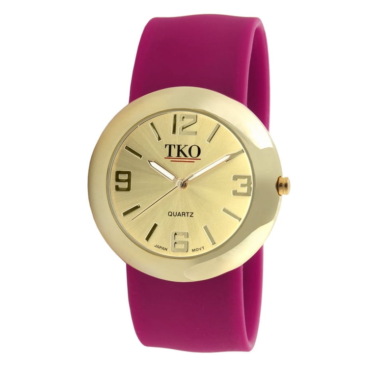 TKO ORLOGI Women Fashion Gold Metal Slap Watch with Silicone  display picture 3