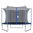 thumbnail image 1 of TKOOFN 13ft Replacement Trampoline Safety Enclosure Net w/ Zipper & Buckle for 6 Poles (Net Only), 1 of 10