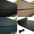 thumbnail image 1 of Fence Privacy Screen, TKOOFN 4' x 50' Windscreen Fencing Mesh Shade Net Cover with Grommets for Wall Outdoor Garden Patio Yard Pool Deck Balcony, Beige, 1 of 10
