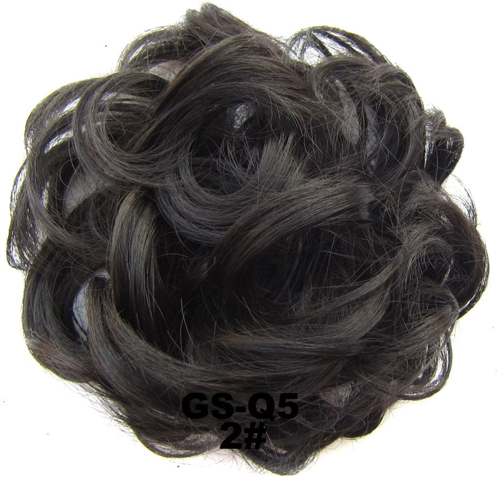 TKOOFN Natural Curly Messy Bun Hair Piece Scrunchies Updo Cover Hair