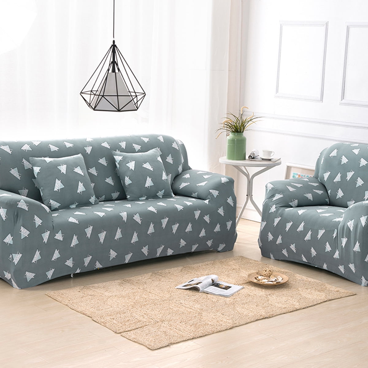 TKOOFN Sofa PetFriendly Slipcovers Printed Polyester/Spandex