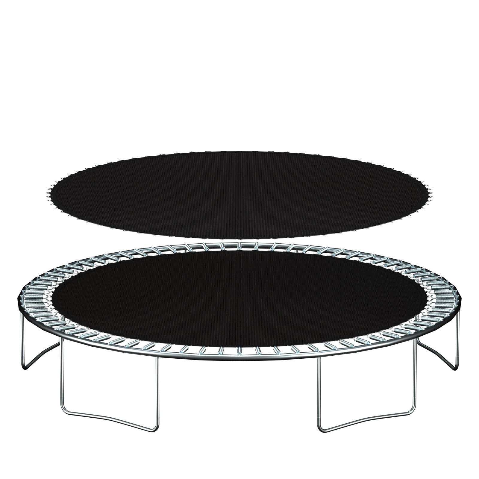 Round Jumping Mat Kisangel Trampoline Replacement Jump Mat - 70x70cm Round Black Jumping Pad 70cm Trampoline Mat