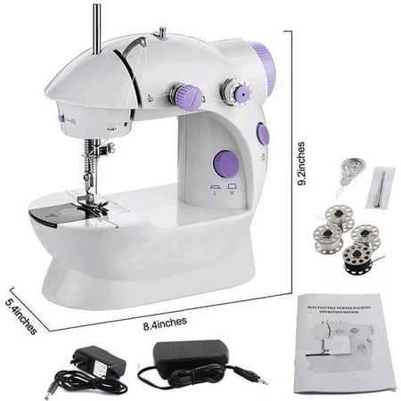 TKSE Mini Automatic Dual Speed Double Thread Stitching Electric Pedal Sewing Machine