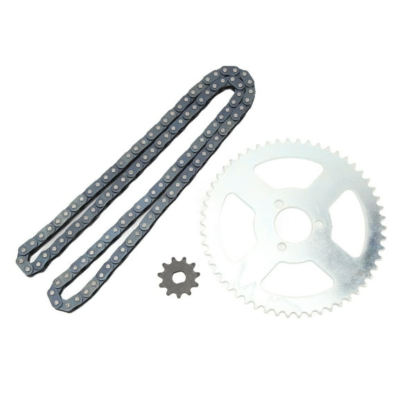 TKSE Sprocket Chain, T8F Front and Rear Sprocket Chain High Strength for 47cc 49cc Mini Dirt ATV Pocket Bikes Minimo