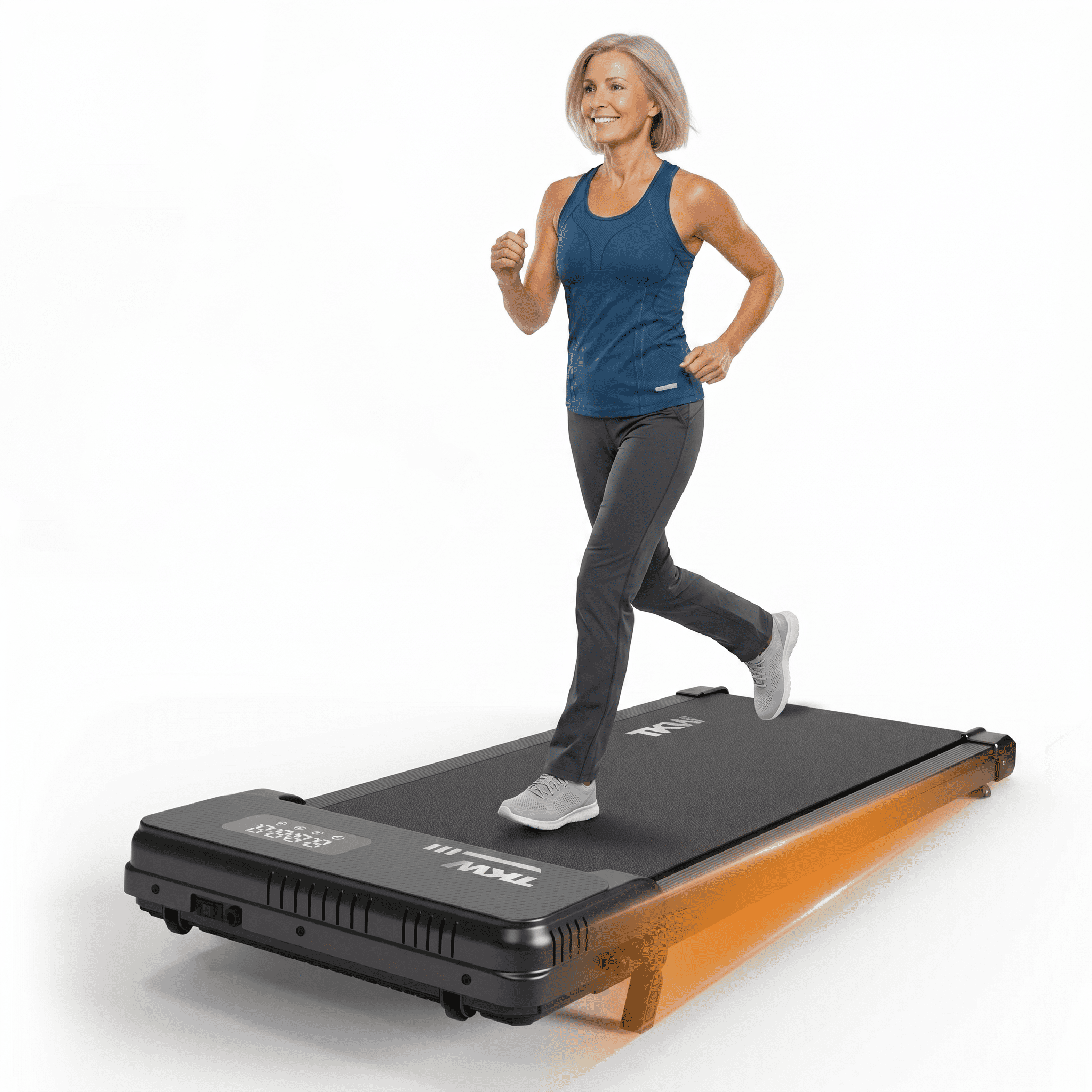 TKW 3-in-1 Walking Pad Treadmill with Incline, Under Desk Treadmill with Remote Control, Lightweight & Portable for Home & Office, Quiet Servo Motor, 200 lbs Weight Capacity