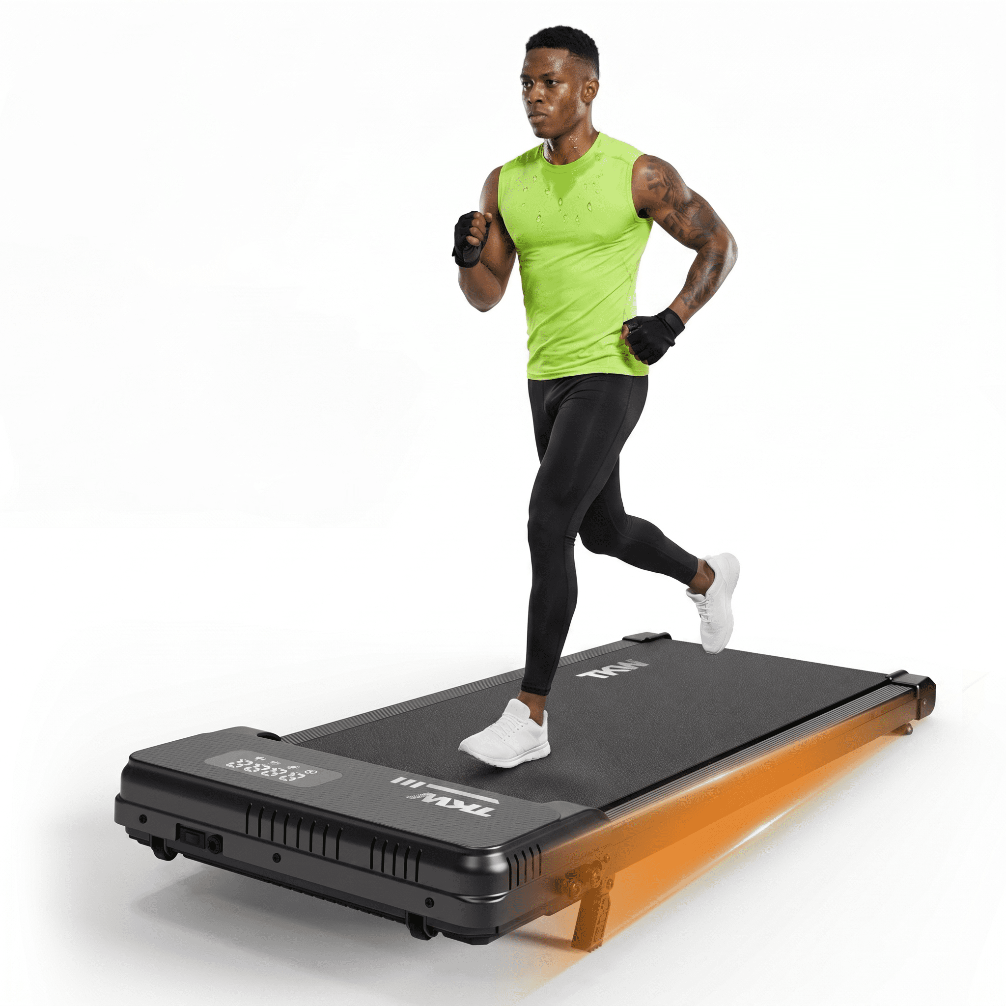 TKW Under Desk Walking Pad Treadmill, Lightweight Portable Walking Machine, 220 lbs Capacity, Low Noise Motor, Remote Control