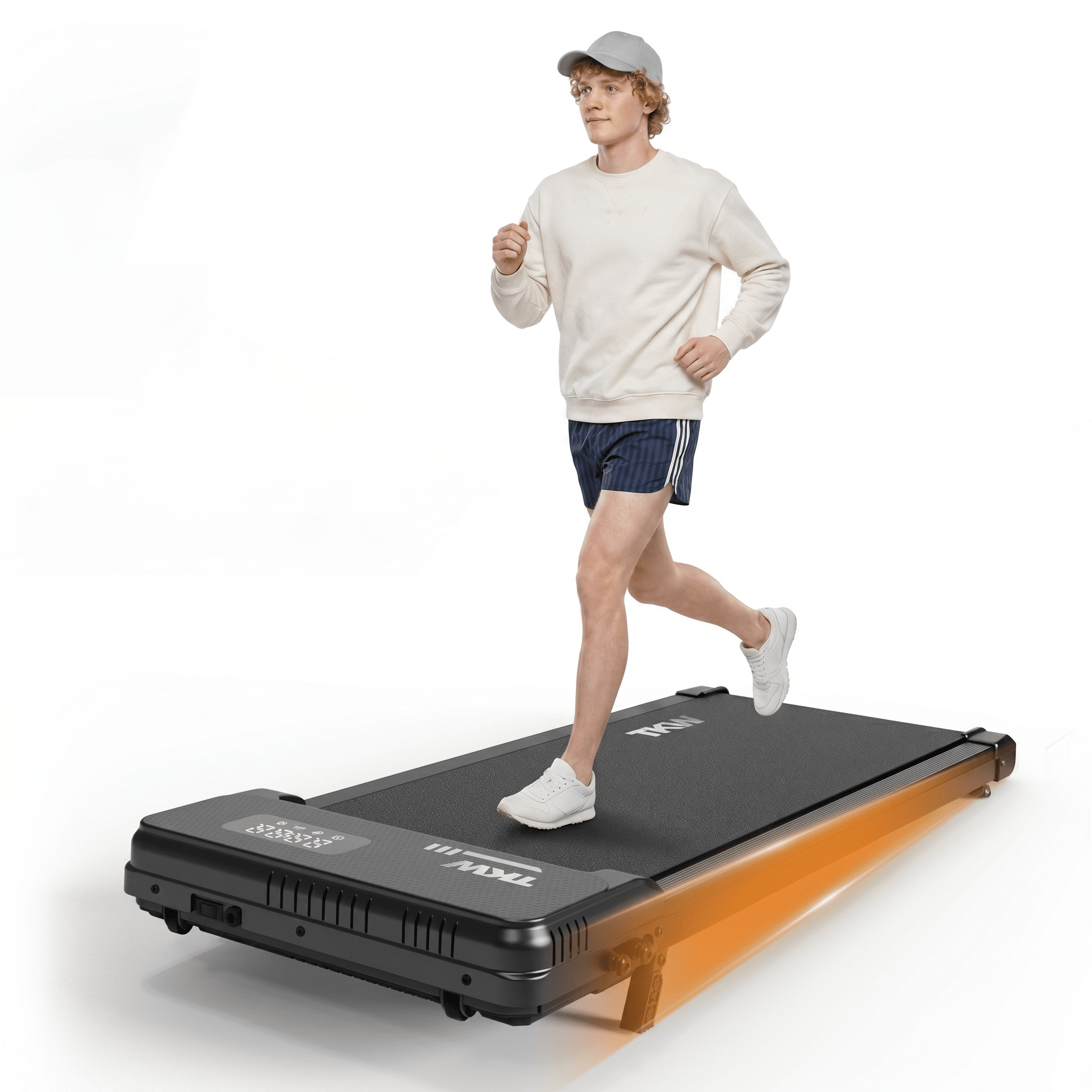 TKW P1 4-in-1 Walking Pad Treadmill with Adjustable Incline, Under Desk Treadmill for Home Office, Lightweight Portable Design, Remote Control, Quiet Servo Motor, 200 lbs Capacity