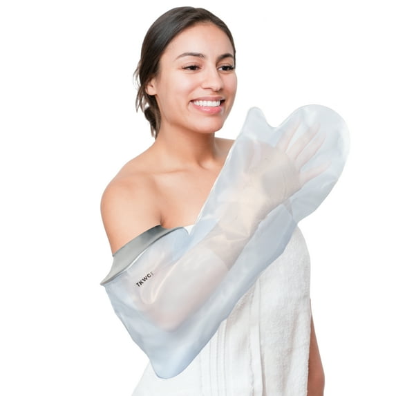 TKWC INC Water Proof Arm Cast Cover for Shower - #5740 - Watertight Arm Protector - Keep Wounds & Casts Dry When Bathing/Showering for Hands, Arms, Fingers, Wrists & Elbows - Low Pressure Seal …
