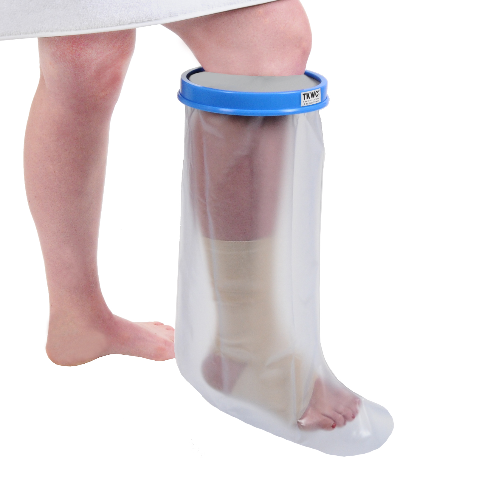 Foot & Ankle Water Proof Foot Cast Cover for Shower by TKWC Inc