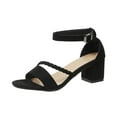 thumbnail image 1 of TKYCMSUAKI Heel Sandals for Women Open Toe Low Chunky Short Heels Ankle Strap Block Heel Sandals Party Dress Wedding Pump Shoes, 1 of 4