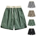 thumbnail image 1 of TKYCMSUAKI Men's Big and Tall Shorts Elastic Waisted Drawstring Color Block Short Comfy Lightweight Oversized Workout Shorts with Pockets, 1 of 7