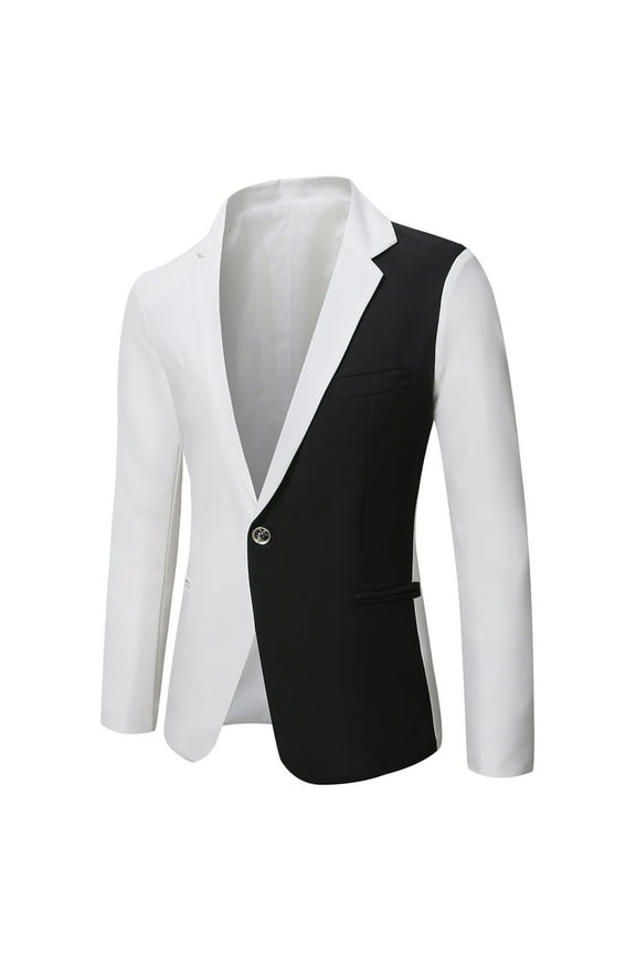Men's Red and Black Blazer Suit Slim Fit One Button Shawl Lapel Tuxedo Suit Dinner Party Prom Wedding Stylish Tuxedo Suits