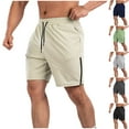 thumbnail image 1 of TKYCMSUAKI Mens Big and Tall Shorts Lightweight Quick Dry Breathable Solid Color Workout Short Comfy Elastic Waisted Drawstring Athletic Shorts with Pockets, 1 of 7