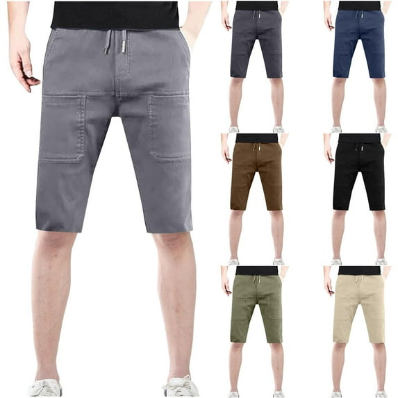 TKYCMSUAKI Mens Big and Tall Workout Shorts Quick Dry Breathable Solid Color Casual Short Pants Elastic Waisted Drawstring Oversized Shorts with Pockets
