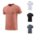 thumbnail image 1 of TKYCMSUAKI Mens Sport Shirts Breathable Quick Dry Athletic T Shirt Short Sleeve Crewneck Solid T-Shirts Running Workout Gym Tops, 1 of 4