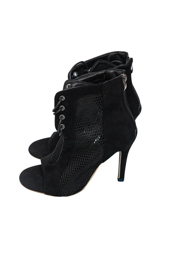 Women's Mesh Sandals Peep Toe High Top Sandals Lace Up Summer Boots Buckle Strap Party Sexy Pump Shoes Open toe